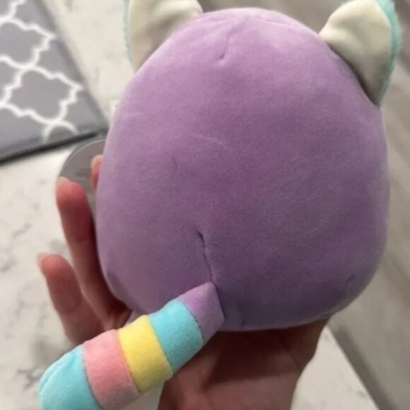 Original SQUISHMALLOWS: Lexis the Red Panda (Purple Rainbow) 8 inch NWOT - Picture 3 of 4